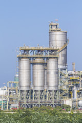 Industrial plant with silos