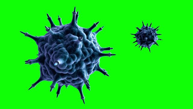 Viren vor Greenscreen