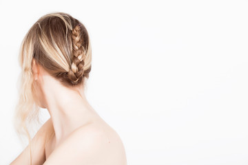 Fototapeta premium Braid from a teenage girl