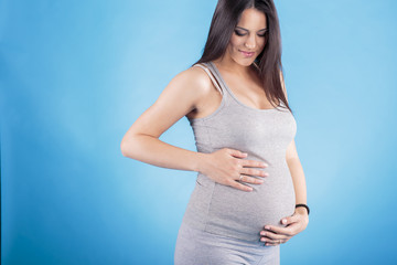 Young pregnant woman