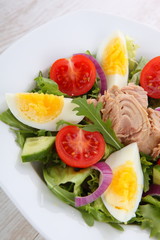 Salad with tuna fish