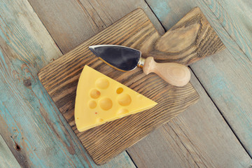 Cheese with big holes