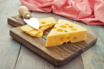 Cheese with big holes