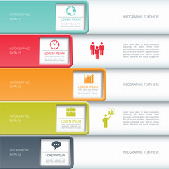 Modern business infographics options banner.