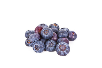 blueberries isolated on white background