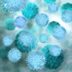 Influenza Virus - 3d Render