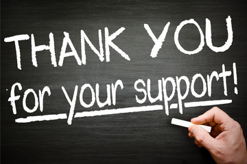 Thank you for your support