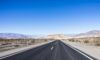 road and desert