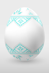 Egg with beautiful ornament