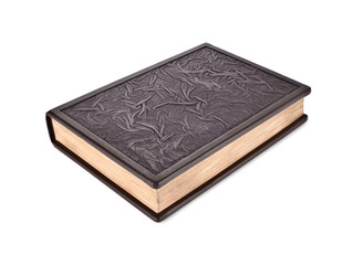 Closed book leather-bound