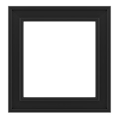 black frame isolated on white background