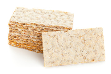 Wheat crispbread slices
