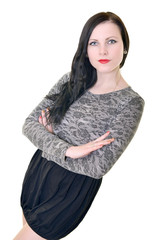 Portrait of beautiful female model
