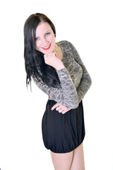 Portrait of beautiful female model