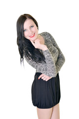 Portrait of beautiful female model