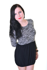 Portrait of beautiful female model
