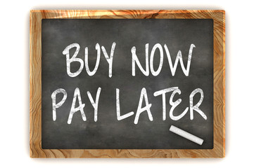 Fototapeta premium Buy Now Pay Later Blackboard