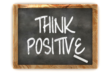 Fototapeta premium Think Positive Blackboard
