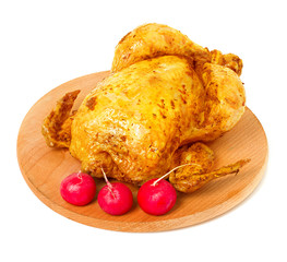 baked, roast chicken