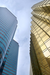 Fototapeta na wymiar Modern skyscrapers in the Hong Kong