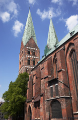 Fototapeta na wymiar Luebeck Marien-Church