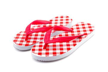 Flip flops isolated white background