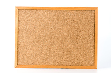 Fototapeta premium Cork board isolated white background
