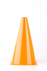Traffic cones isolated white background
