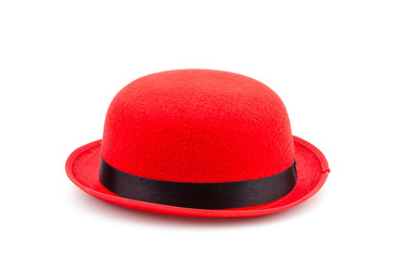 Red hat isolated white background