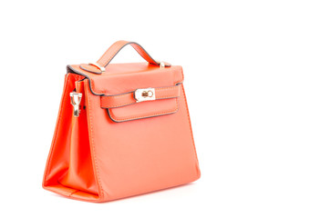 Handbag isolated white background