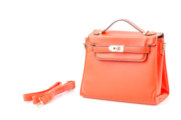 Handbag isolated white background