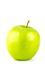 Green apple isolated white background