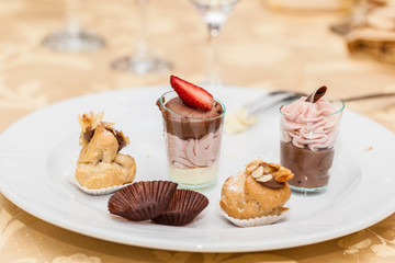 Treats in a plate