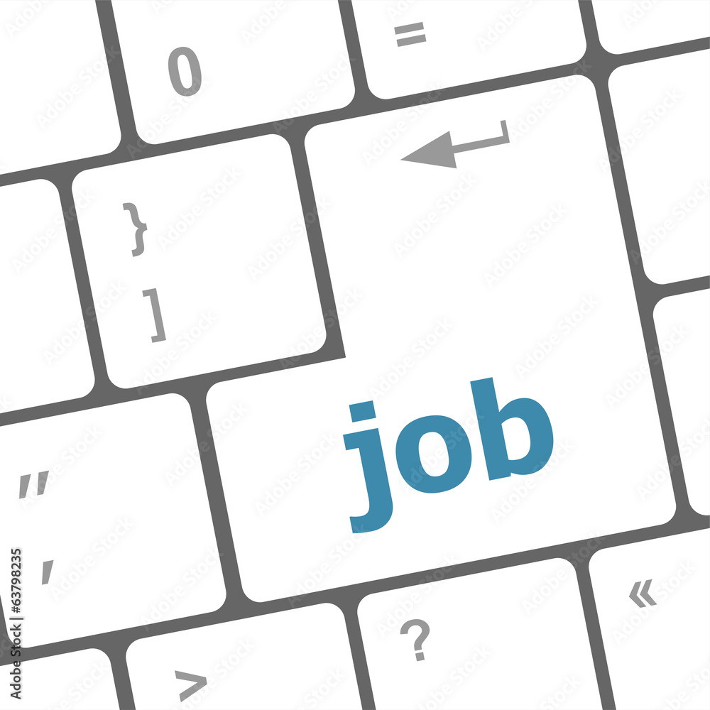 Poster job button on keyboard keys