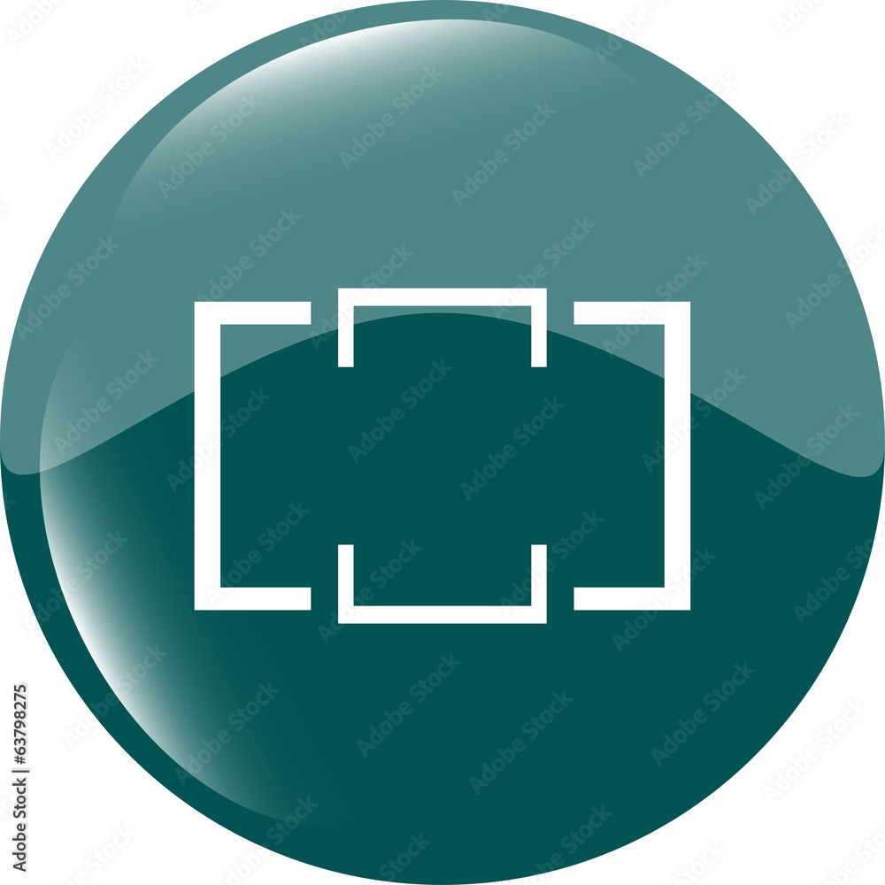 Poster folder icon web button with map isolated on white