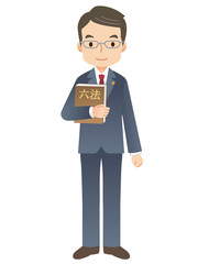 スーツを着た男性／弁護士