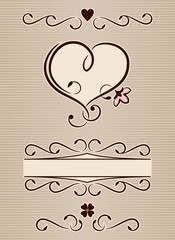 Calligraphic heart