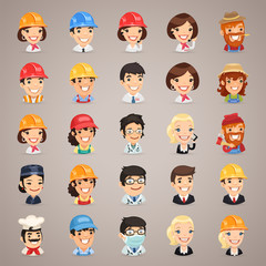 Professions Vector Characters Icons Set1.3
