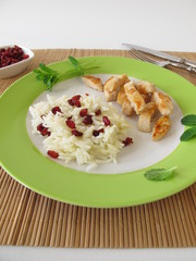 Berberitzenreis mit Huhn