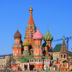Fototapeta na wymiar Katedra św Bazyli, Plac Czerwony, Moskwa, Rosja.