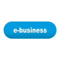 Etiqueta alargada azul e-business