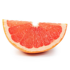 Bright grapefruit isolated on white background