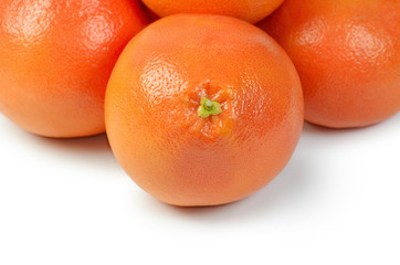 Bright grapefruit isolated on white background