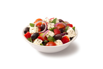 greek salad in a salad bowl