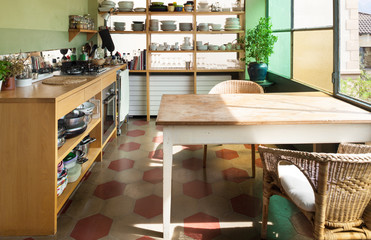 Obraz na płótnie Canvas interior kitchen