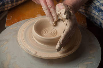 Hands of a potter