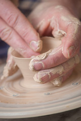 Hands of a potter