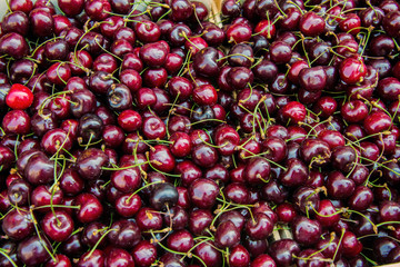 Cherries on sale in healthy concept