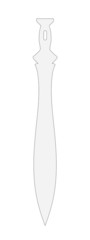 cartoon image of sword weapon