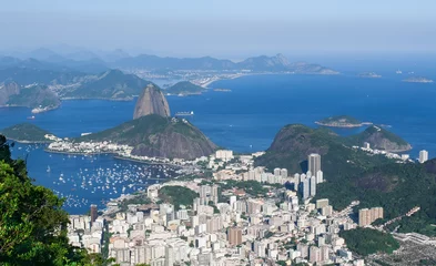 Crédence de cuisine en verre imprimé Copacabana, Rio de Janeiro, Brésil The mountain Sugar Loaf in Rio de Janeiro